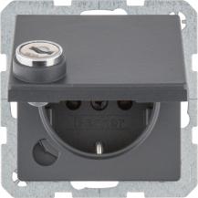Berker 41636086 Steckdose SCHUKO  m SLK KD SLß Q.1 anth