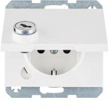 Berker 41637009 Steckdose SCHUKO  m SLK KD SLß K.1 pw gl