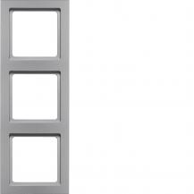 Berker 10136094 Rahmen 3fach Q3 Alu Lack