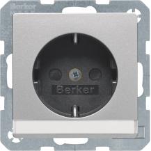 Berker 47496084 Steckdose SCHUKO m BF erh BS Q.x alu