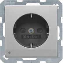 Berker 41096084 Steckdose SCHUKO m LED-OL Q.x alu