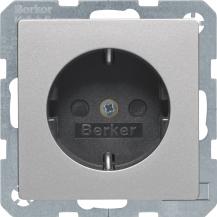 Berker 41236084 Steckdose SCHUKO erh.BS SLKl Q.x alu