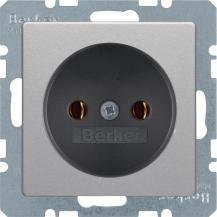 Berker 6167036084 Steckdose ohne SK Q.x alu samt lack