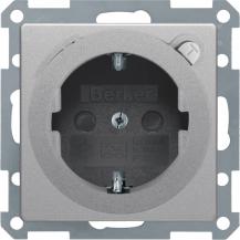 Berker 47086084 Steckdose SCHUKO m FI erh BS Q.x alu