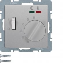 Berker 20346084 Fußbodentemp m Z-St ReKno u 2 Ln Q1 Alu