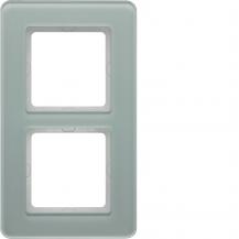 Berker 10126079 Rahmen 2fach Q.7 Glas pw