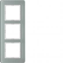 Berker 10136079 Rahmen 3fach Q.7 Glas pw