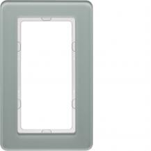 Berker 13096079 Rahmen 1f m groß Ausschnitt Q.7 Glas pw