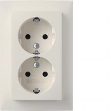 Berker 47591909 D-Steckdose SCHUKO ADP erh.BS S.1 pw ma