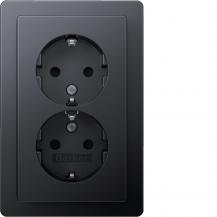 Berker 47596086 D.std. SCHUKO, Adpl., erh. BS, Q.1, ant