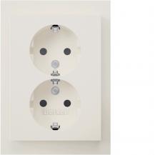 Berker 47597009 D-Steckdose SCHUKO ADP erh.BS K.1 pw gl