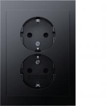 Berker 47597006 D-Steckdose SCHUKO ADP erh.BS K.1 ant ma
