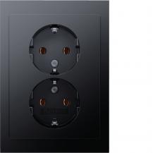 Berker 47747006 D-Steckdose SCHUKO m ADP K.1 anth ma la