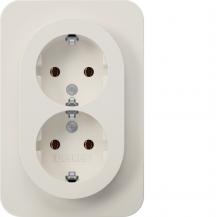 Berker 47742089 D-Steckdose SCHUKO m ADP R.1 pw gl