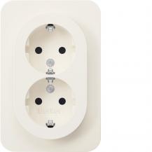 Berker 47592089 D-Steckdose SCHUKO ADP erh.BS R.1 pw gl