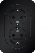 Berker 47592045 D-Steckdose SCHUKO ADP erh.BS R.1 schw g