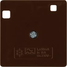Berker 149601 Z-PL F FI-SZ-Schalter braun glänzend