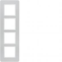 Berker 10146184 Rahmen 4fach, Q.7, alu samt