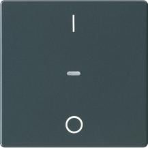 Berker 80962226 Abdeck. Tast.-M. 1f. I/O Q.x anth