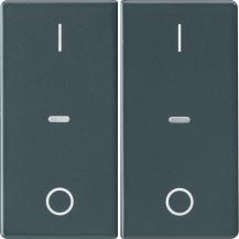 Berker 80962326 Abdeck. Tast.-M. 2f. I/O Q.x anth
