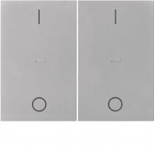 Berker 80962373 Abdeck. Tast.-M. 2f. I/O K.x edelst.
