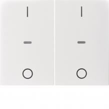 Berker 80962379 Abdeck. Tast.-M. 2f. I/O K.x pw