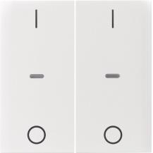 Berker 80962389 Abdeck. Tast.-M. 2f. I/O S.1/B.x pw gl