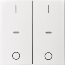 Berker 80962399 Abdeck. Tast.-M. 2f. I/O S.1/B.x pw m