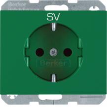Berker 47357113 Steckdose SCHUKO mit EHBS K.x grün