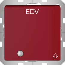 Berker 41516015 Steckdose SCHUKO m. KLPD und LED Q.x rot