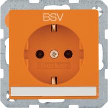 Berker 47506024 Steckdose SCHUKO BSV BSF Q.x orange samt