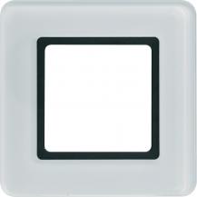 Berker 10116179 Rahmen 1fach Q.7 f. Bel. Glas polarweiß
