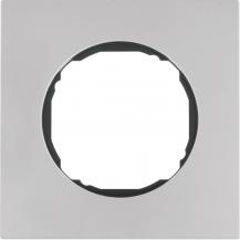 Berker 10112614 Rahmen 1fach, flach, R.8, Edelstahl
