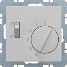 Berker 20296084 RTR, Wechsler, Heiz/Kühl, Q.x, alu samt