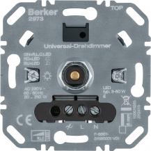 Berker 2973 Universal-Drehdimmer (R, L, C, LED) mit Softrastung für Lichtsteueru