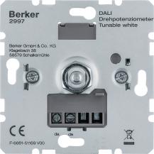 Berker 2997 DALI Drehpotenziometer Tunable white, Softrastung, Lichtsteuerung
