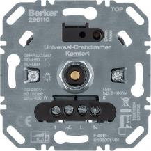 Berker 296110 Universal-Drehdimmer Komfort (R, L, C, LED), Dimmer mit Softrastun