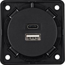 Berker 926202505 USB Ladesteckdose, Ladedose 230 V, 2fach, 3A, A+C, Integro, ant
