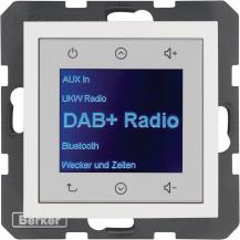 Berker 30848989 Radio Touch, Einbauradio UP, DAB+, Bluetooth S.1/B.x polarweiß g