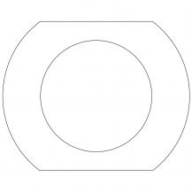 Berker 9023289065SP Unterl. f. Glasmit.rah. 1f Serie Glas kl
