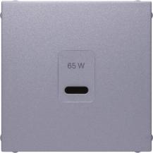 Berker 48601404 Zentralstück für USB Serie B.x, aluminium matt, lackiert