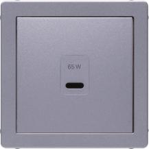 Berker 48606084 Zentralstück für USB Serie Q.x, aluminium samt, lackiert