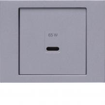 Berker 48607003 Zentralstück für USB Serie K.x, aluminium matt, lackiert