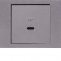 Berker 48607004 Zentralstück für USB Serie K.x, edelstahl matt, lackiert