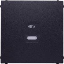 Berker 48601606 Zentralstück für USB Serie B.x, anthrazit matt, lackiert