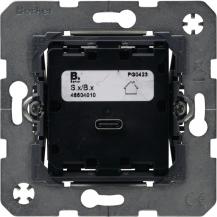 Berker 48604010 USB-C PD Power Modul, Ladedose, 65W, S/B