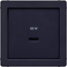 Berker 48606086 Zentralstück für USB Serie Q.x, anthrazit samt, lackiert