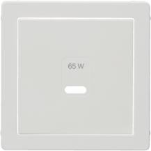 Berker 48606089 Zentralstück für USB Serie Q.x, polarweiß samt