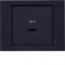 Berker 48607006 Zentralstück für USB Serie K.x, anthrazit matt , lackiert