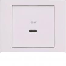Berker 48607009 Zentralstück für USB Serie K.x, polarweiß glänzend